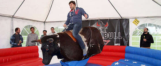 Bullriding in Haiming in the Ötztal at Outdoor Refugio